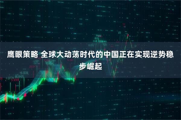 鹰眼策略 全球大动荡时代的中国正在实现逆势稳步崛起