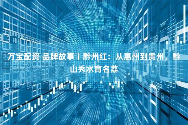 万宝配资 品牌故事丨黔州红:从惠州到贵州,黔山秀水育名荔